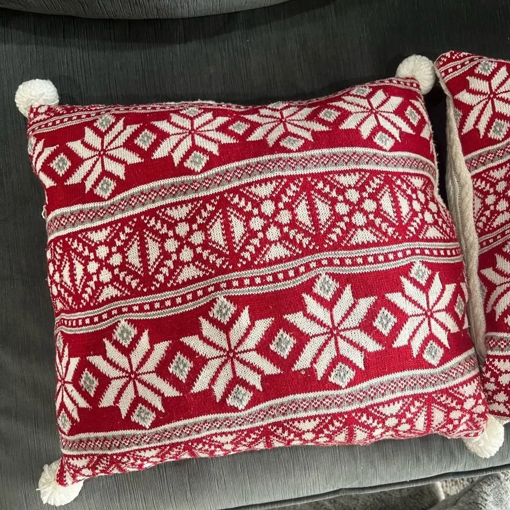Joann Festive Reversible Knit Pillows